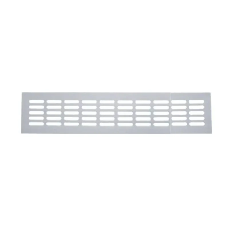 Premium Griglia a profilo da incasso Fga per Aerazione, dimensione 280x60 mm, Alluminio finitura Argento Anodizzato