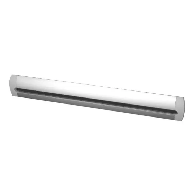 Griglia di aerazione acustica 461AK Silendo Renson, per porta, dimensioni 425x48 mm, finitura Argento Anodizzato Laatste Versie