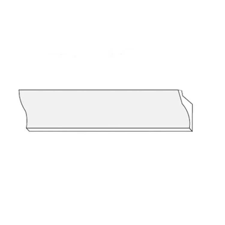 Cornice lineare BLSB La Ventilazione per griglia modulare, dimensione 100x20 mm, Plastica finitura Bianco Goedkoop