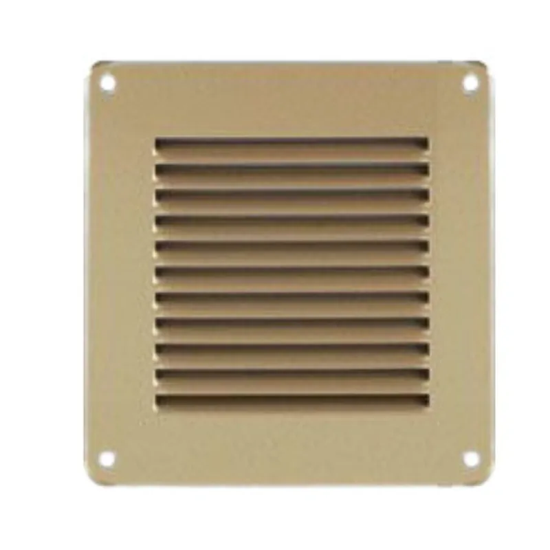 Griglia rettangolare da sovrapporre GBR10R la Ventilazione per Aerazione, rete interna, dimensione 140x140 mm, Alluminio finitura Bronzo Beperkte Voorraad
