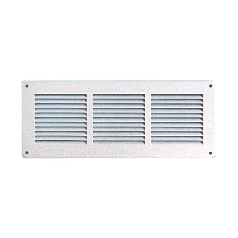 Griglia rettangolare da sovrapporre GAL30 la Ventilazione per Aerazione, dimensione 340x140 mm, Alluminio finitura Argento Betrouwbaar
