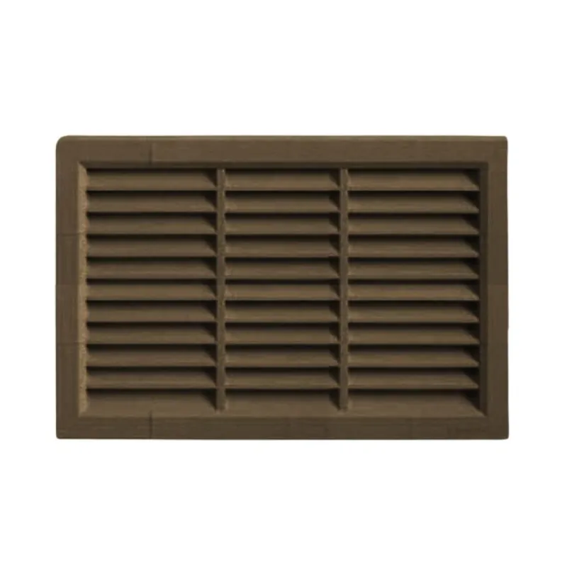 Griglia rettangolare da incasso G16R3424M la Ventilazione per Aerazione, rete interna, dimensione 340x240 mm, Plastica colore Marrone Beperkte Voorraad