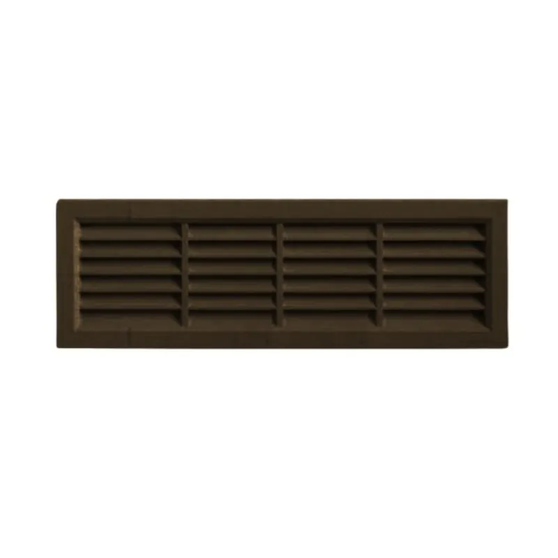 Dagaanbieding Griglia rettangolare da incasso G10R4414M la Ventilazione per Aerazione, rete interna, dimensione 440x140 mm, Plastica colore Marrone