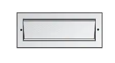 Griglia rettangolare Edilplast per serramenti, dimensioni 180x60 mm, con fune, finitura Bianco Gereduceerde Prijs
