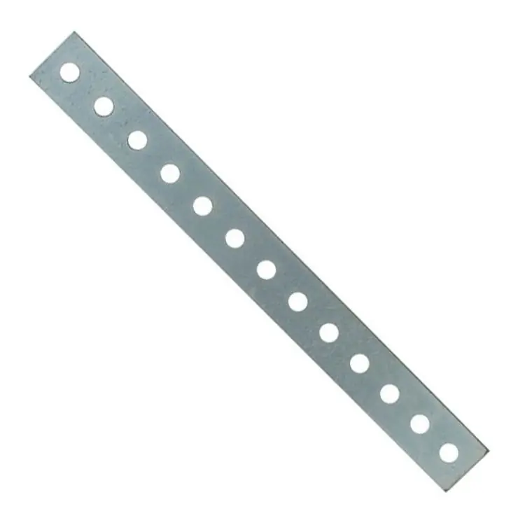 Piastrina diritta 145 Sipa per assemblaggio, dimensioni 300x20 mm, fori da 6 mm, finitura Zincato Gratis Retour