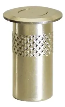 Alleen Vandaag Pozzetto Artibrevetti 3010 antipolvere con molla e bordo, foro interno diametro 10 mm, materiale Ottone, finitura Ottone lucido