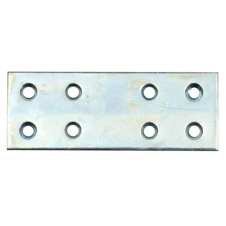 Piastrina diritta 59 Sipa per giunzione, dimensioni 100x30 mm, fori da 4,5 mm, finitura Zincato Koop Vandaag