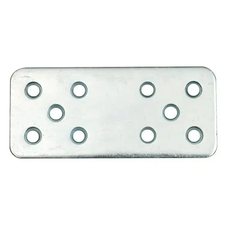 Piastrina pesante diritta 111 Sipa per giunzione, dimensioni 90x40 mm, fori da 5,5 mm, finitura Zincato Actieprijs