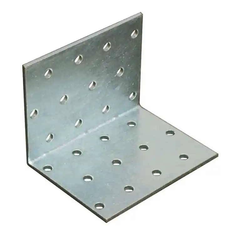 Laatste Kans Piastrina pesante ad angolo 626 Sipa per giunzione, dimensioni 100x100 mm, fori da 5 mm, finitura Zincato