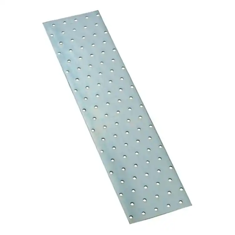 Veilige Betaling Piastra diritta 615 Sipa per assemblaggio, dimensioni 200x40 mm, fori da 5 mm, finitura Prezincato