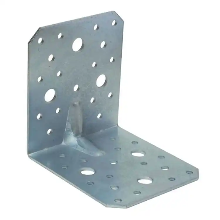 Gratis Retour Piastrina pesante ad angolo 397 Sipa per giunzione, dimensioni 100x100 mm, fori da 5-6-11 mm, finitura Zincato