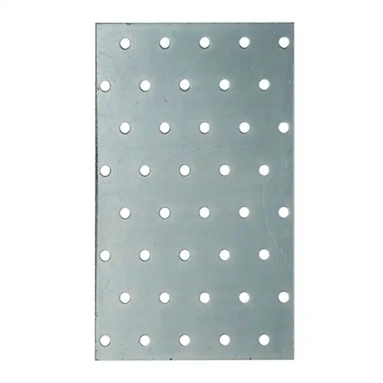 Piastrina pesante diritta 370 Sipa per giunzione, dimensioni 160x100 mm, fori da 5 mm, finitura Zincato Direct Verzonden