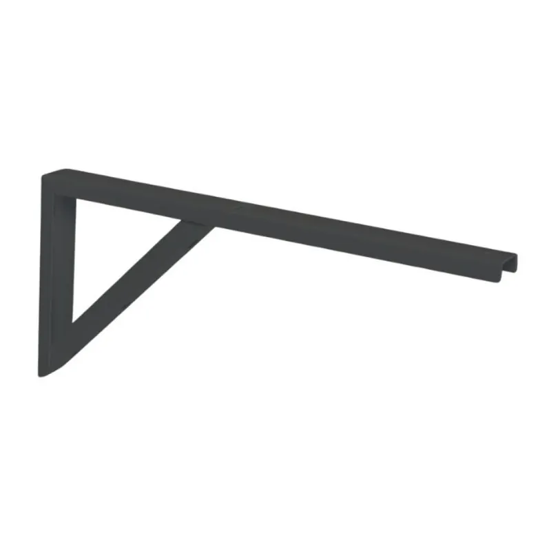Finale Uitverkoop Reggimensola Super 344 Sipa per supporti piani pesanti, dimensione 400x180 mm, Acciaio finitura Nero