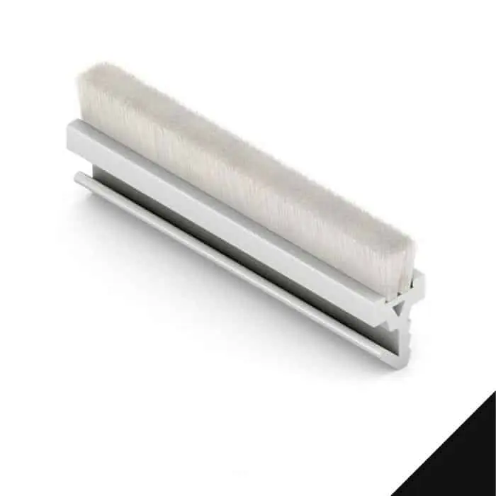 Guarnizione spazzolino Lozaron PB 0908 Schlegel per infisso, dimensione 11 mm, finitura Nero Laatste Versie