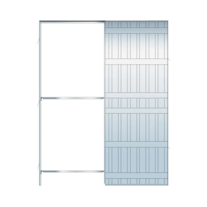 Controtelaio Doortech Scrigno per porta scorrevole a scomparsa, modello per Cartongesso, 1 anta, misura 700x2100x100 mm, portata 100 Kg Laatste Kans