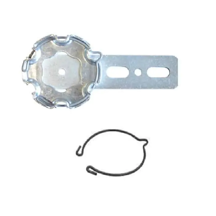 Supporto operatore per motore Somfy, da avvitare con molla, carico massimo 170 Kg, finitura zincata Gecertificeerd