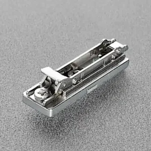 Basetta di premontaggio BAP3R29 Salice, diritta, altezza 02 mm, da avvitare con regolazione verticale a eccentrico, finitura Nichelato Fabrieksprijs