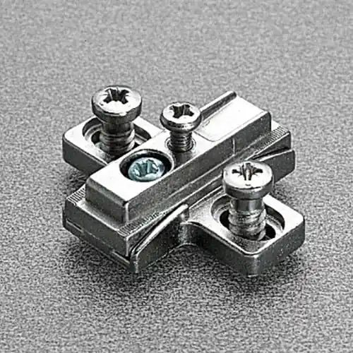 Basetta di premontaggio B2VGBW9R Salice, a croce, inclinabile + 8° - 8°, fissaggio con viti, con regolazione manuale, finitura Nichelato Actieprijs