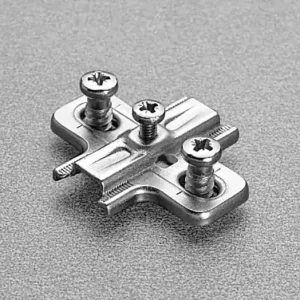 Basetta di premontaggio B2VGH69/17 Salice, a croce, 06 mm, fissaggio con viti Euro, regolazione manuale, finitura Nichelato Hoge Kwaliteit