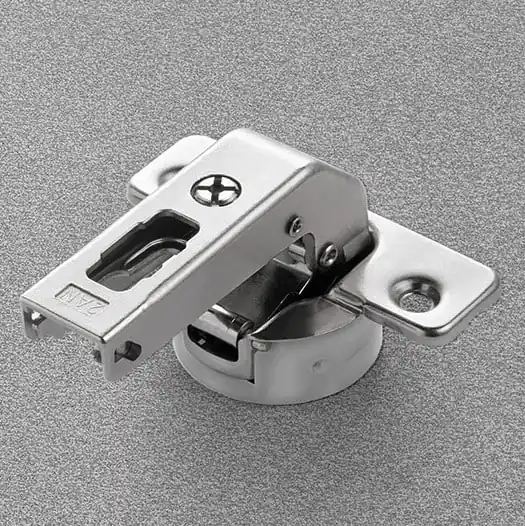 Gratis Retour Cerniera Salice C2ABNE9 con chiusura SILENTIA+, 94°, per mobili a colonna, modello corto, per grossi spessori, fondello da avvitare, finitura Nichelato