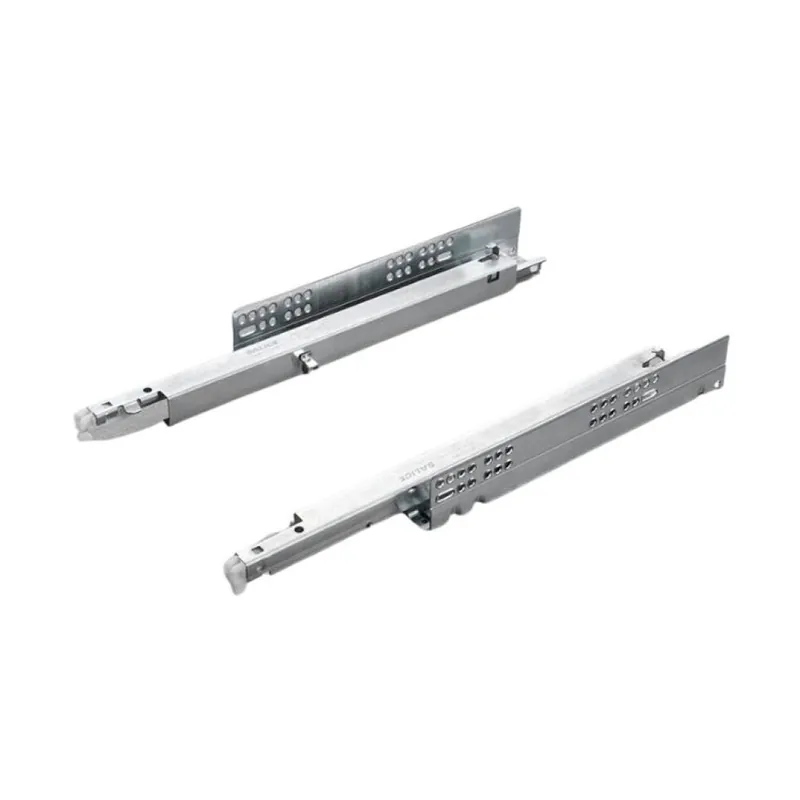 Guida a estrazione totale Futura Smove Salice, con aggancio cassetto clip, lunghezza guida 450 mm, finitura Zinco Argento Rechtstreeks Van De Fabrikant