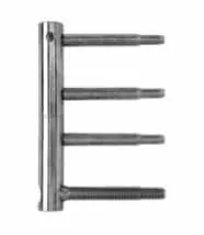 Actieprijs Cerniera autochiudente 1618841 SFS Intec, per porta tagliafuoco a battente, versione sinistra, lunghezza 112 mm, finitura Zincato