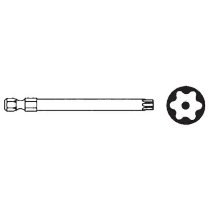 Beperkt Aanbod Inserto Tamper Torx Forato T25 956587 SFS Intec, attacco da 1/4, lunghezza 50 mm