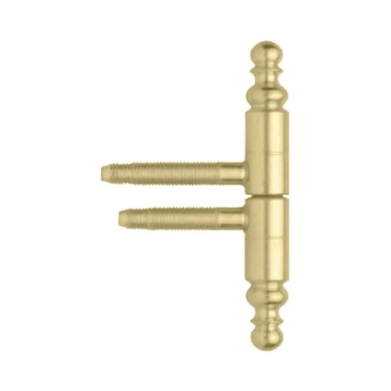 Cerniera barocco 22340 SFS Intec per porte in legno, diametro 16 mm, altezza 108,4 mm, Acciaio finitura Ottonato Verniciato Beperkte Voorraad