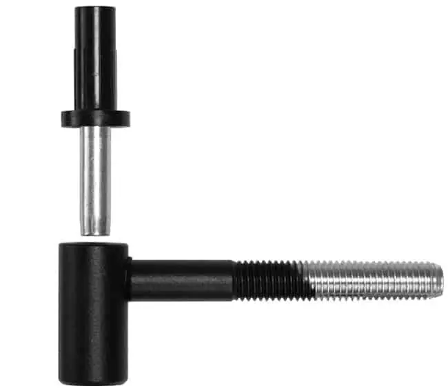 Bestel Nu Cardine SFS Intec 1165039 con boccola antisfilamento, tappo e spina, diametro 12 mm, lunghezza 160 mm, filetto M12, finitura Plastificato Nero
