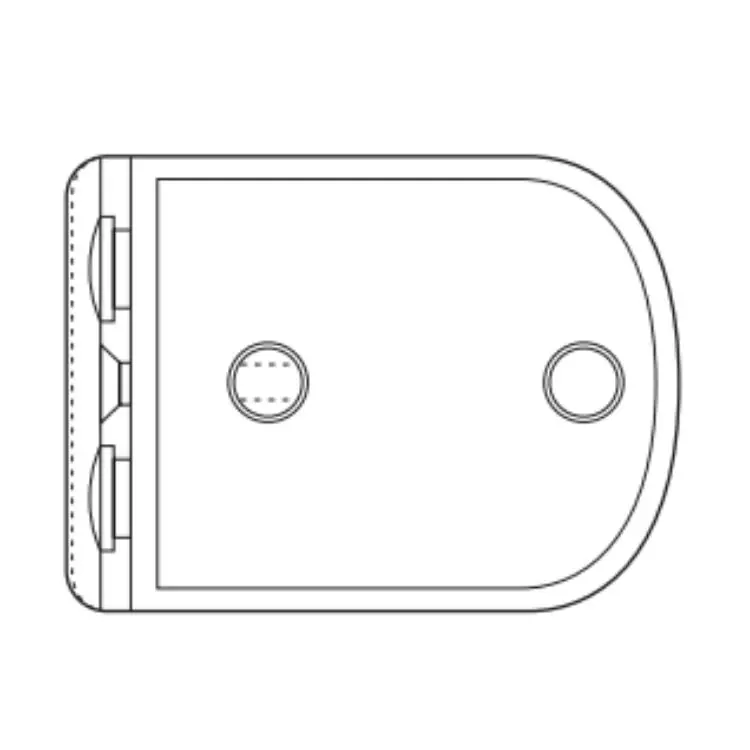 Direct Verzonden Tasca G SFS Intec per Cerniera Estetic 2D-20, dimensioni 64x47 mm, finitura Bianco