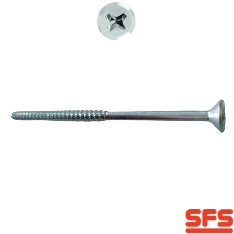 Exclusieve Aanbieding Vite SPR 6x170 per serramento in PVC, impronta TX 25, filetto parziale, SFS Intec finitura Zincato