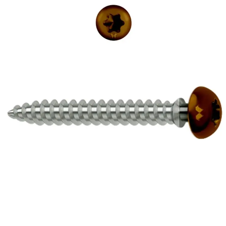 Vite SPTR-B 6x80 per serramento in PVC, impronta TX 25, assemblaggio 25-34 mm, 751488 SFS Intec, finitura Marrone Beperkte Voorraad