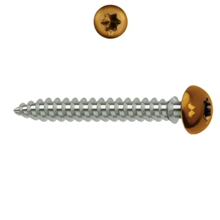 Tijdelijk Beschikbaar Vite SPTR-B 6x70 per serramento in PVC, impronta TX 25, assemblaggio 15-24 mm, 751475 SFS Intec, finitura Caramello