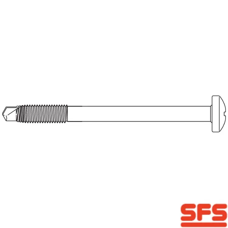 Vite EIS 4,8x55 per serramento in PVC, impronta TX 25, filetto parziale rinforzato, 771726 SFS Intec, finitura Argento GS Bestseller