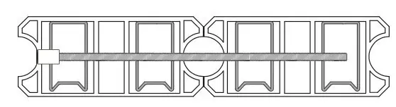 Barra filettata SFS Intec 284060 per persiane, lunghezza 1000 mm, passo M8 in acciaio, finitura Zincato Bianco Bestel Nu