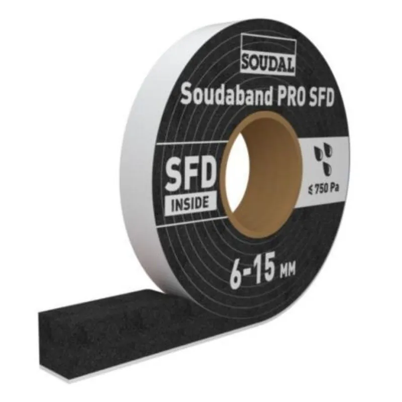 Nastro Soudaband Pro SFD Soudal per posa serramento, larghezza 40 mm, fuga 6-15 mm, rotolo 8 m Superprijs