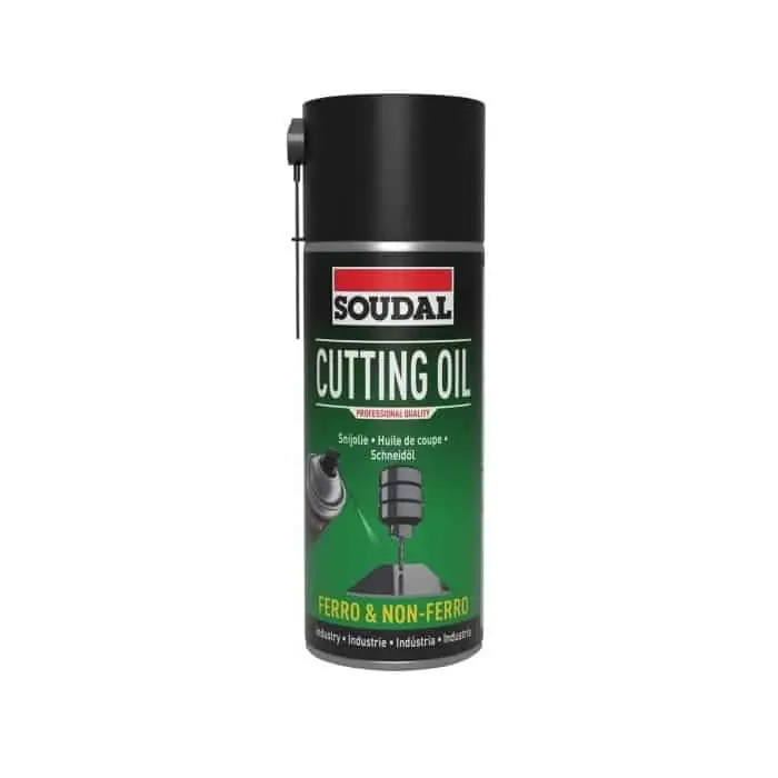 Olio da taglio Cutting Oil Soudal per metalli, bombola 400 ml, colore Trasparente Finale Uitverkoop