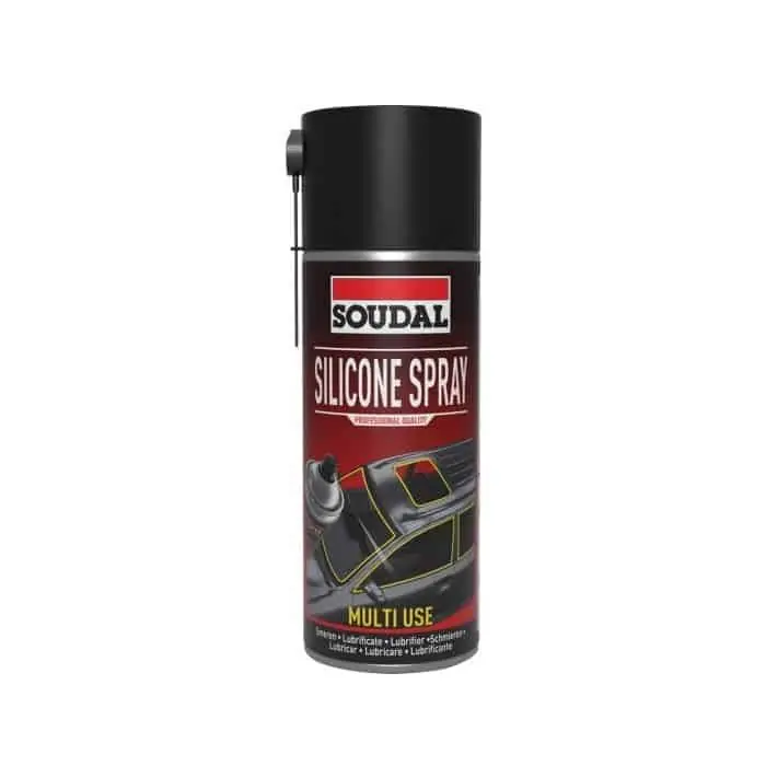 Veilige Betaling Lubrificante Silicone Spray Soudal per plastica e gomma, bombola 400 ml, colore Trasparente