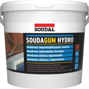 Veilige Betaling Impermeabilizzante Soudagum Hydro Soudal per superfici orizzontali e verticali, confezione 5 Kg, finitura Terracotta