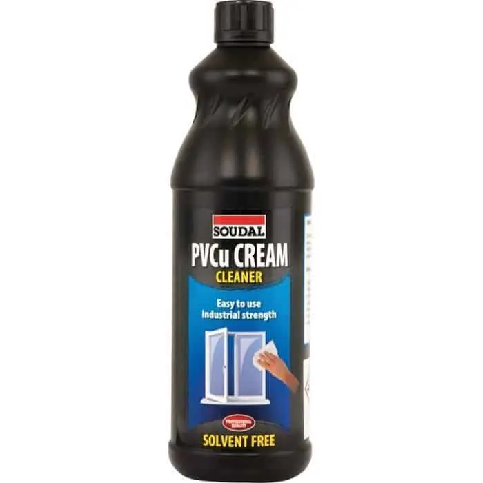 Fabrieksprijs Pulitore PVCu Cream Cleaner Soudal per pulizia PVC, flacone 1 L, finitura Bianco-Beige