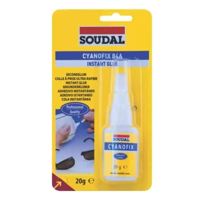 Exclusieve Aanbieding Colla Cyanofix 84A Soudal per superfice non porosa, istantanea super rapida, blister 20 g, colore Trasparente