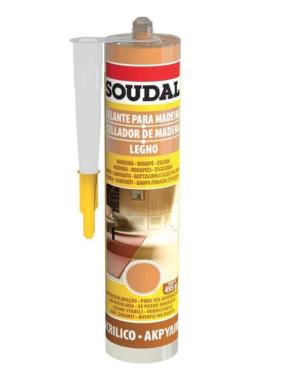 Beperkt Aanbod Sigillante Legno Soudal per sigillatura di giunto flessibile, acrilico, cartuccia 300 ml, finitura Rovere Medio