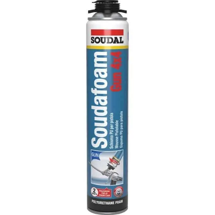 Alleen Vandaag Schiuma Soudafoam Gun 4X4 Soudal per montaggio e isolamento, poliuretanica, bombola 750 ml per pistola, finitura Champagne