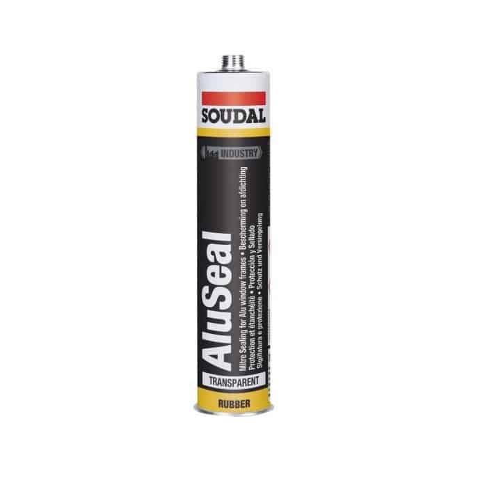 Fabrieksprijs Sigillante Aluseal Soudal per taglio obliquo, plastoelastico, cartuccia 310 ml, colore Trasparente