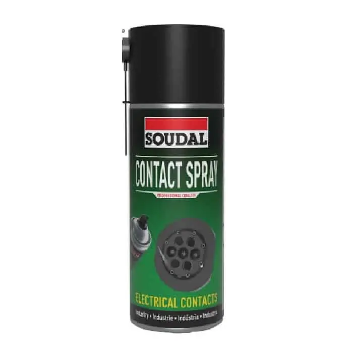 Flitsaanbieding Contact Spray Soudal per pulizia e manutenzione di contatti elettrici, bombola 400 ml, colore Trasparente