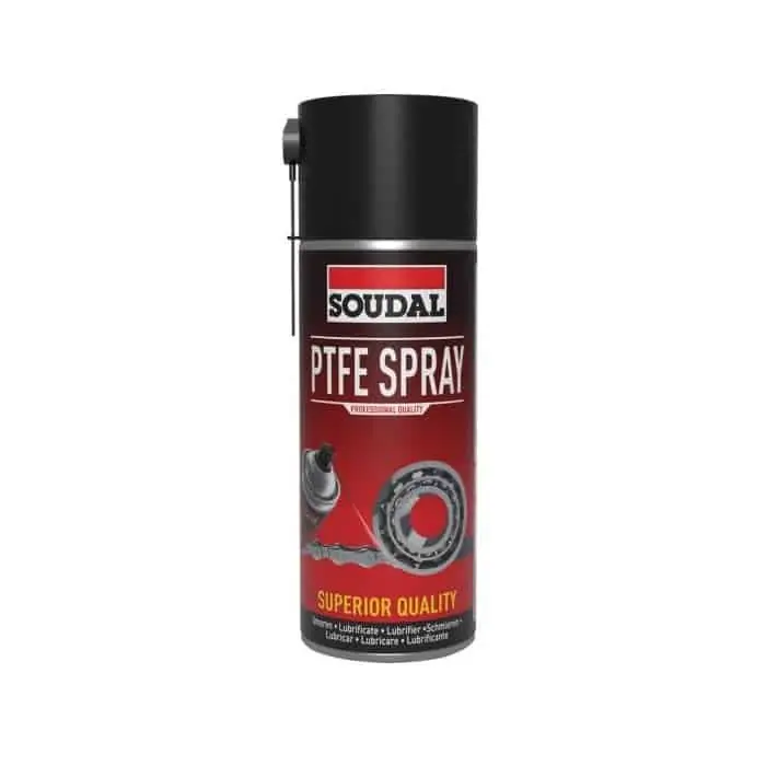 Dagaanbieding Lubrificante PTFE Spray Soudal per metallo e plastica, bombola 400 ml, colore Bianco Giallo