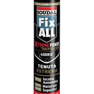 Betrouwbaar Sigillante Fix All X-treme Power Soudal per tenuta estrema, polimero SMX, cartuccia da 290 ml, finitura Bianco