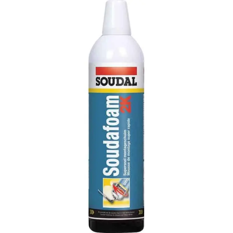 Goedkoop Adesivo Soudafoam 2K Soudal per posa serramento, poliuretanica bicomponente, bombola 400 ml, finitura Verde Chiaro
