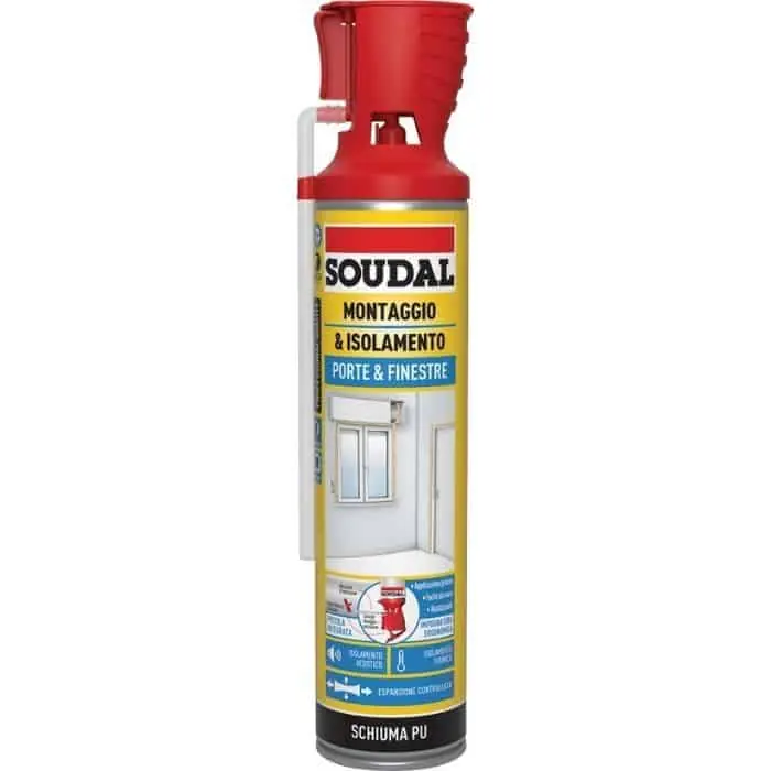 Schiuma Porte e Finestre Genius Gun Soudal per montaggio e isolamento, poliuretanica, bombola 600 ml manuale Exclusieve Aanbieding
