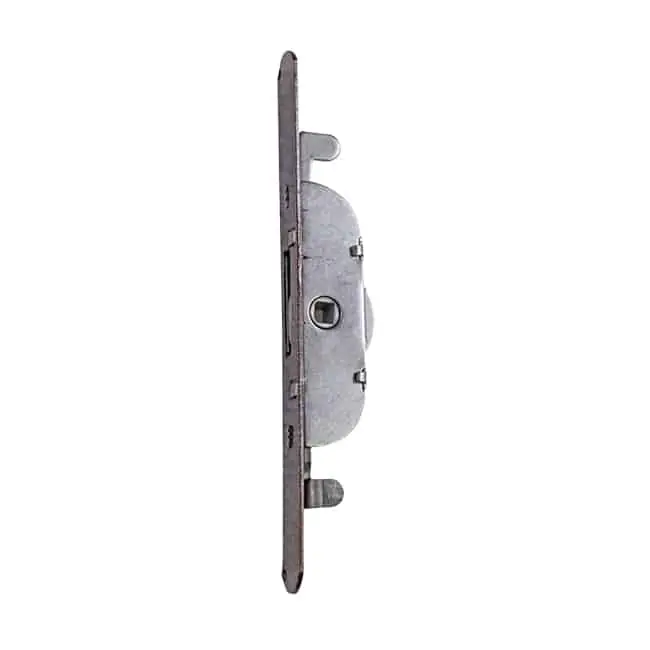 Veilige Betaling Mini Cremonese a scatola curva Osmet, altezza 197 mm, Entrata 7 mm, bordo TONDO, finitura Bronzo